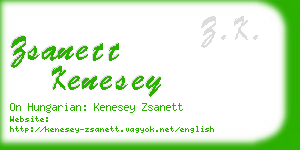 zsanett kenesey business card